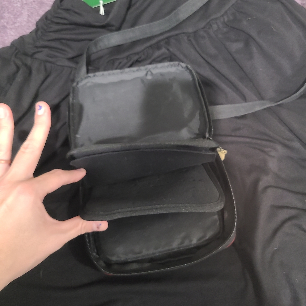 Walt Disney, Disney Parks Pin Trading, Red And Black Small Pin Trading Bag - Picture 4 of 7